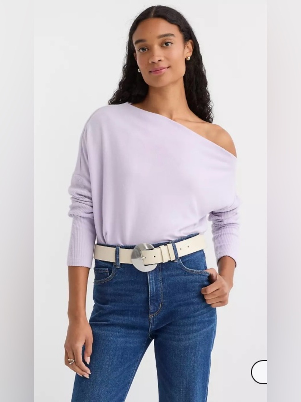 LOFT Ribtrim Jersey Off The Shoulder Top